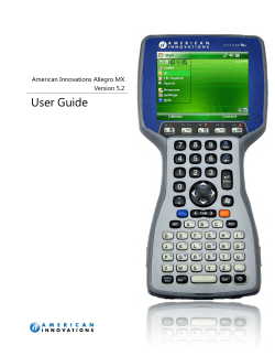 Allegro MX User Guide - American Innovations