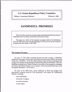 sandinista promises - Digital Collections