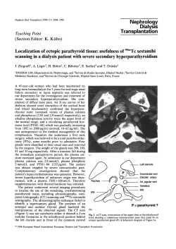 Localization of ectopic parathyroid tissue: usefulness of 99mTc