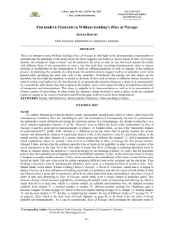 Postmodern Elements in William Golding`s Rites of Passage