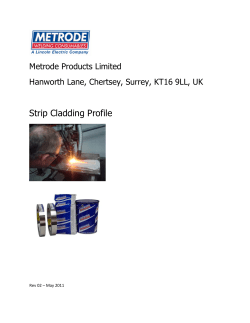 Strip Cladding Profile