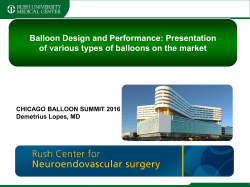 Balloon Design and Performance: Presentation