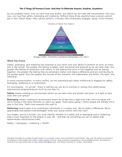 Motivation Article - Wayne State University