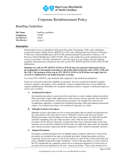 Corporate Reimbursement Policy
