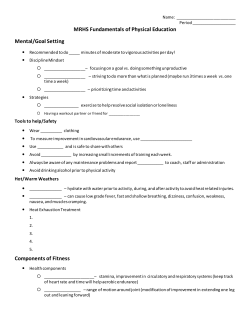 MRHS Fundamentals of Physical Education Worksheet