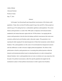 The Political Consciousness of the Iranian Youth Generation