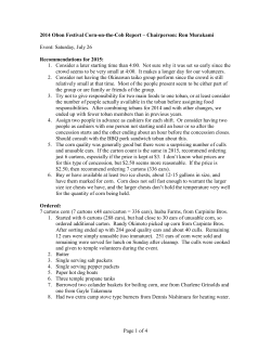 Page 1 of 4 2014 Obon Festival Corn-on-the