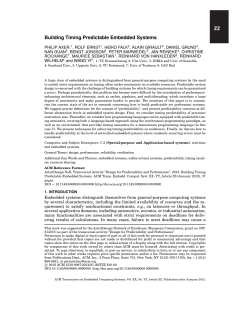 Building Timing Predictable Embedded Systems