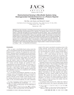 Electrochemical Sensing in Microfluidic Systems Using