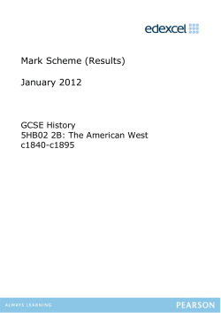 Mark Scheme - Edexcel