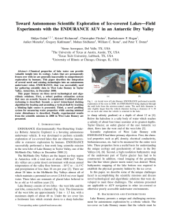 Toward Autonomous Scientific Exploration of Ice