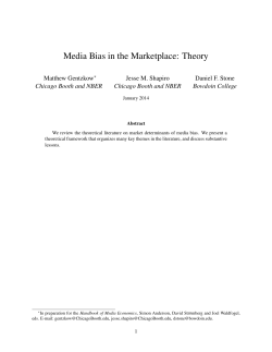 Media Bias in the Marketplace: Theory