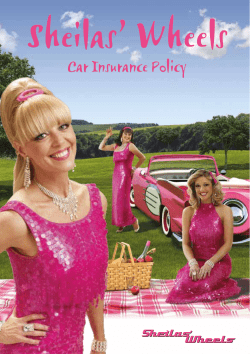 Booklet - Sheilas` Wheels