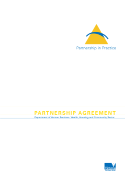 Partnership In Practice - Agreement