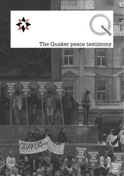 Quaker Peace Testimony