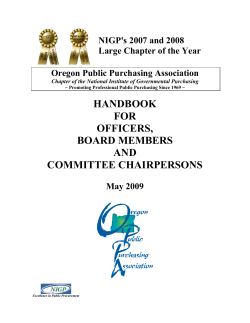 Oregon Public Purchasing Association