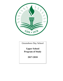 2017-18 upper school program of study