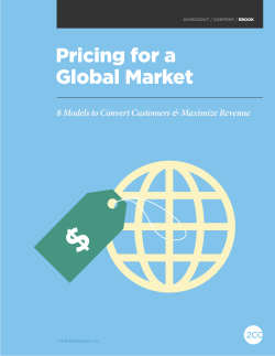 Pricing for a Global Market