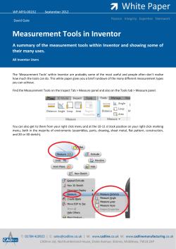 Measurement Tools in Inventor