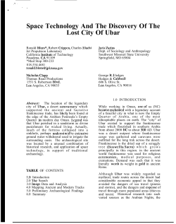 Space Technology And The Discovery Of The Lost City