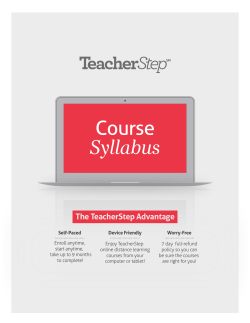 Course Syllabus - TeacherStep.com