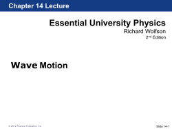 Essential University Physics Wave Motion
