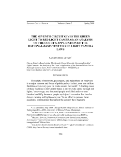 The Seventh Circuit Gives the Green Light to Red Light Cameras: An