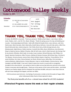 Oct 14, 2015 - Cottonwood Valley Charter School