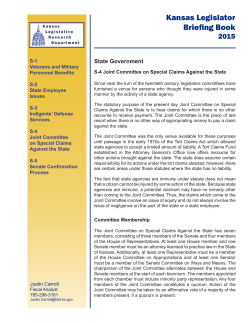 Joint Committee on Special Claims Against the State