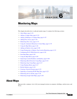 Chapter 6: Monitoring Maps
