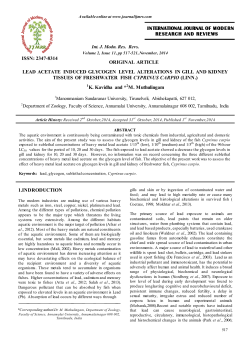 ORIGINAL ARTICLE LEAD ACETATE INDUCED GLYCOGEN
