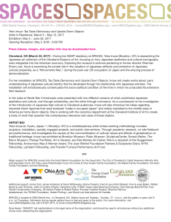 Press Release - SPACES Gallery