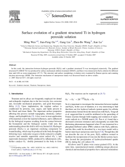 Surface evolution of a gradient structured Ti in hydrogen peroxide
