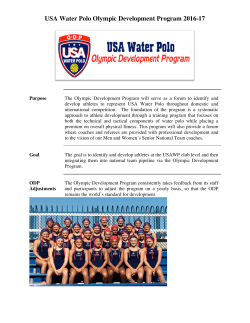 USA Water Polo Olympic Development Program 2016-17