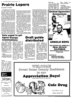 Prairie Lopers - Montana Newspapers
