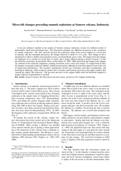 Micro-tilt changes preceding summit explosions at Semeru volcano