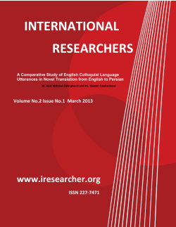 A Comparative Study of English Colloquial Language Utterances in