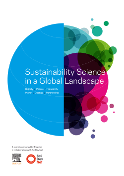 Sustainability Science in a Global Landscape