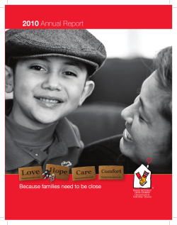 2010 Annual Report - Ronald McDonald House