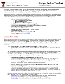 Student Code of Conduct - Texas Tech University Departments