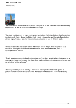 Mass motorcycle lobby - Adventure Bike Rider