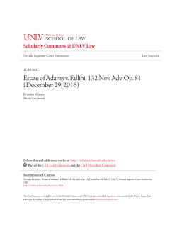 Estate of Adams v. Fallini, 132 Nev. Adv. Op. 81 (December 29, 2016)