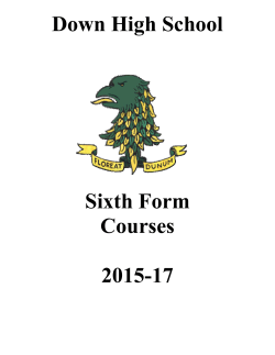 SIXTH FORM COURSES
