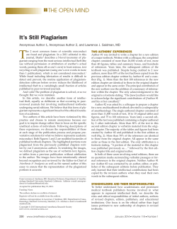 It`s Still Plagiarism - McMaster University`s Faculty of Health Sciences