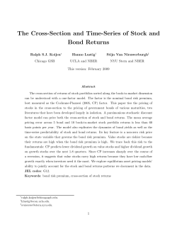 The Cross-Section and Time-Series of Stock and Bond Returns