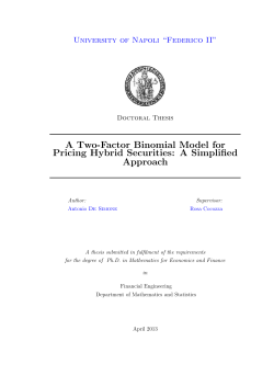 A Two-Factor Binomial Model for Pricing Hybrid Securities
