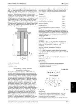 TETRACYCLINE Tetracyclinum