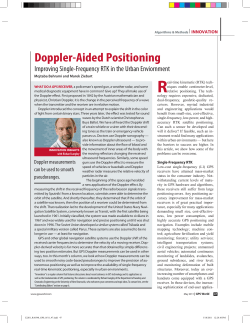Doppler-Aided Positioning