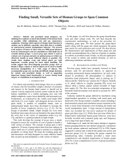 Finding Small, Versatile Sets of Human Grasps to Span Common