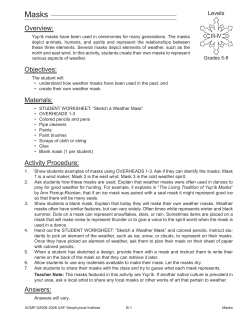 Masks - Geophysical Institute